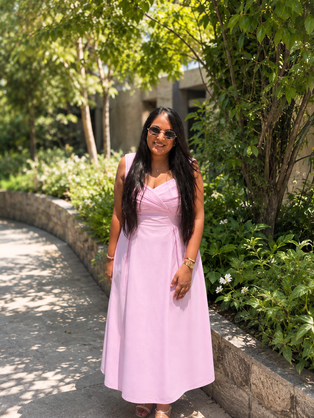 Peony Dress – Powder Pink