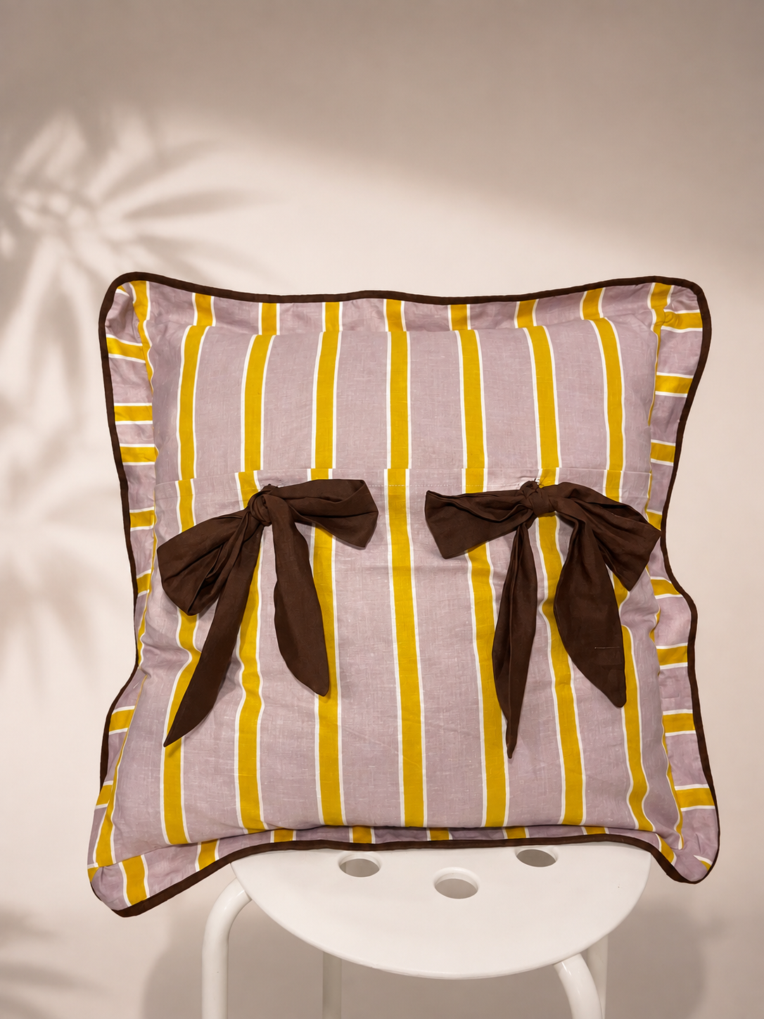 Cocoa Tie Cushion Cover