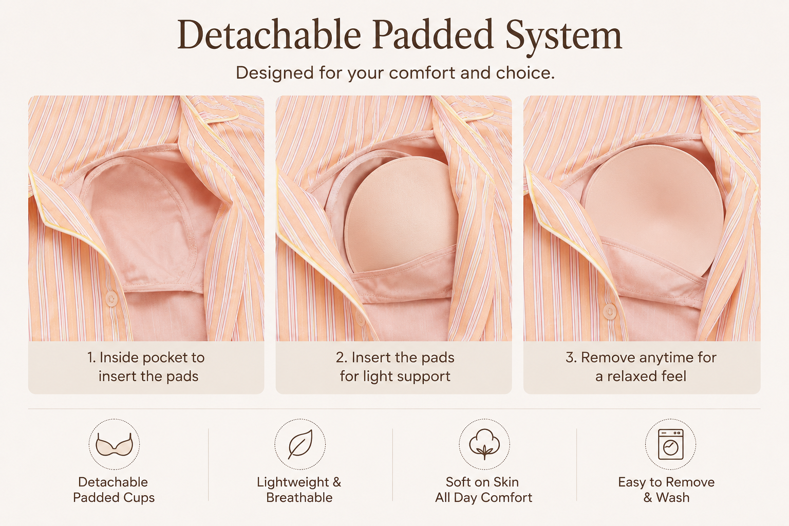 Peachy Cherry Nightwear