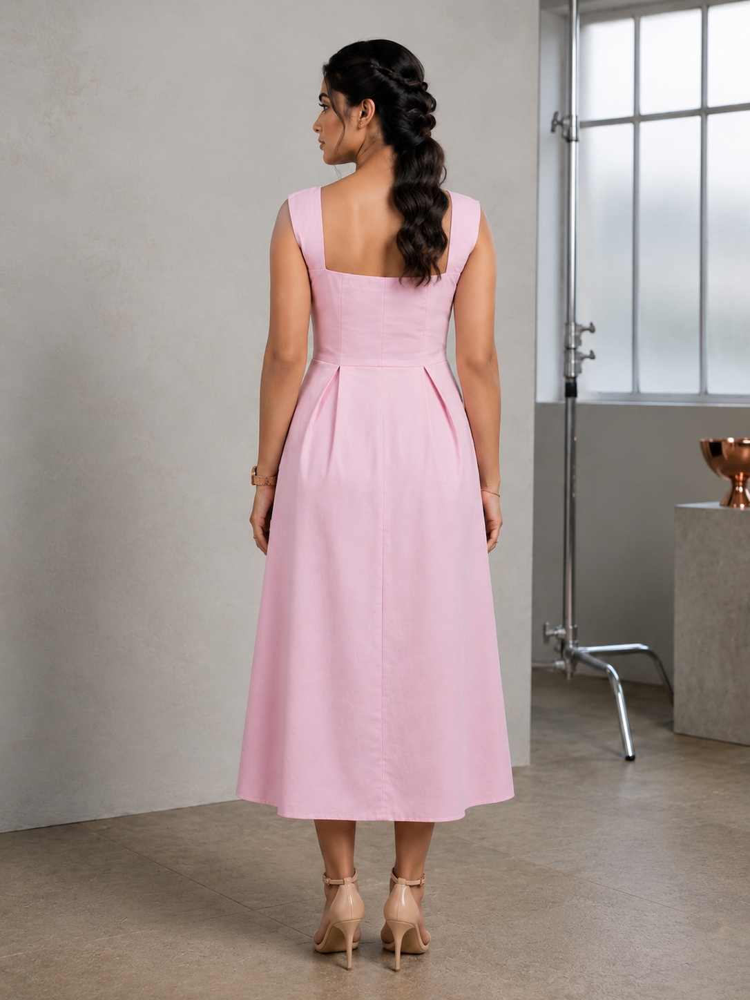 Peony Dress – Powder Pink – house of kivaad