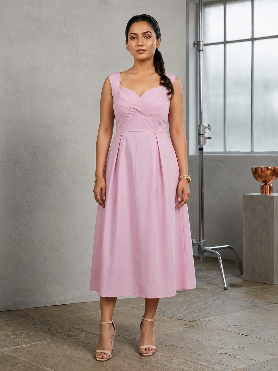 Peony Dress – Powder Pink