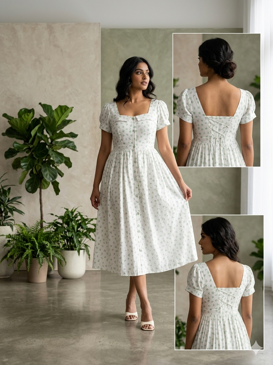 Olivia Leafy Dress