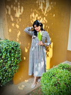 Silent beige dress